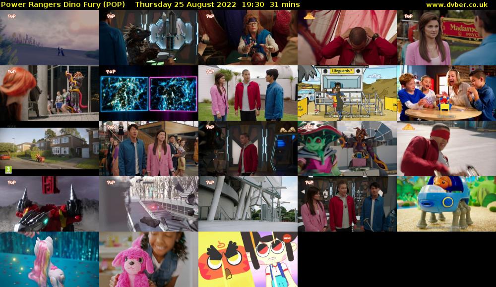 Power Rangers Dino Fury (POP) Thursday 25 August 2022 19:30 - 20:01
