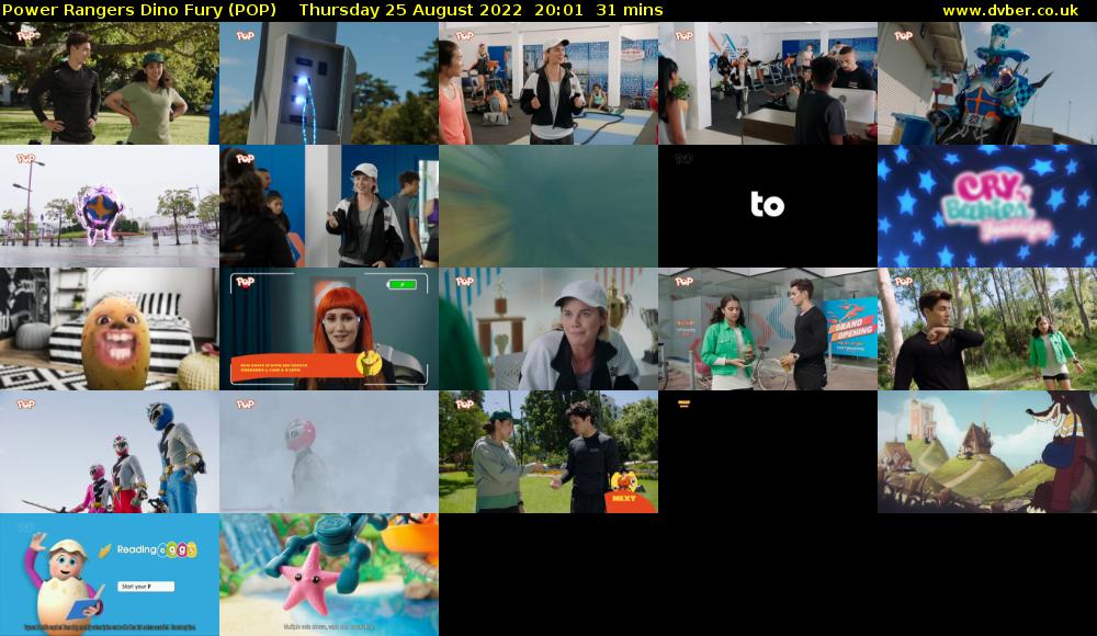 Power Rangers Dino Fury (POP) Thursday 25 August 2022 20:01 - 20:32