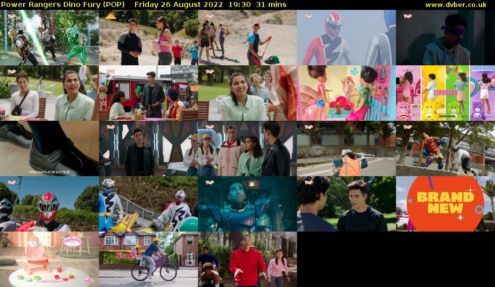 Power Rangers Dino Fury (POP) Friday 26 August 2022 19:30 - 20:01
