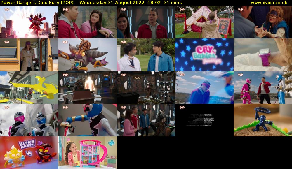 Power Rangers Dino Fury (POP) Wednesday 31 August 2022 18:02 - 18:33