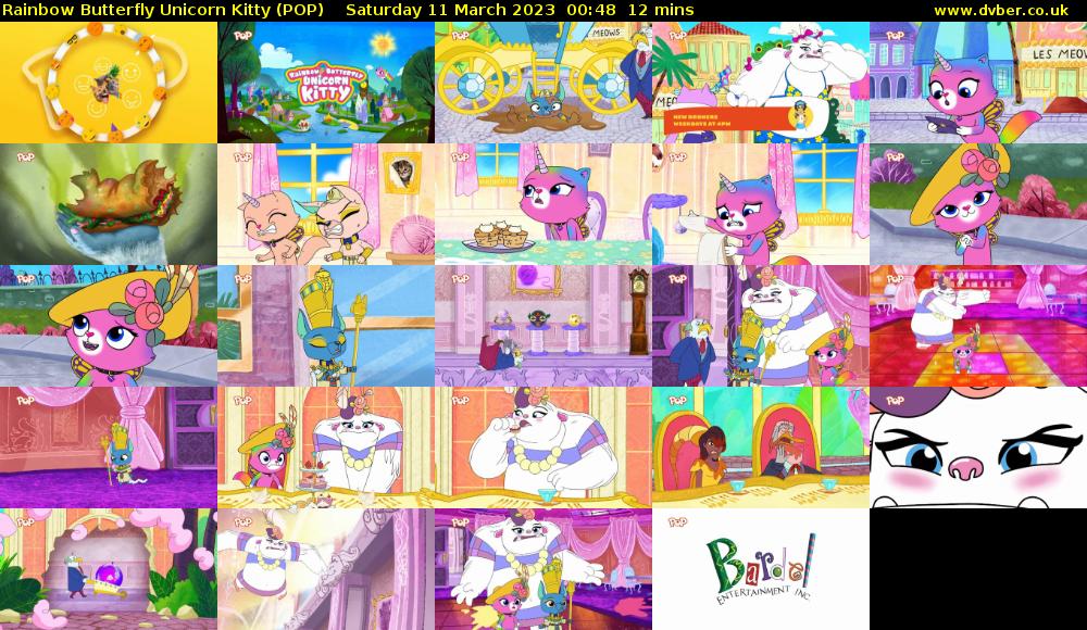 Rainbow Butterfly Unicorn Kitty (POP) Saturday 11 March 2023 00:48 - 01:00
