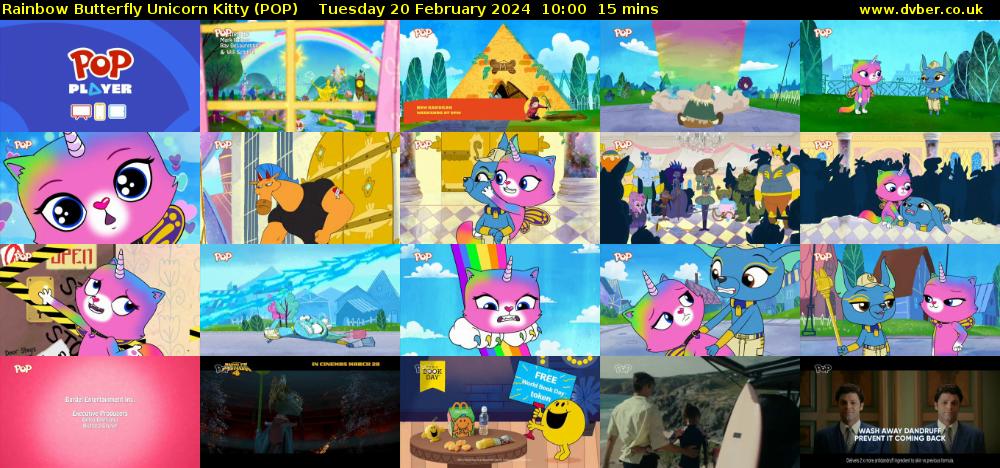 Rainbow Butterfly Unicorn Kitty (POP) Tuesday 20 February 2024 10:00 - 10:15