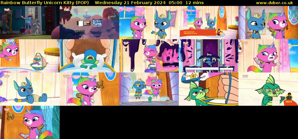 Rainbow Butterfly Unicorn Kitty (POP) Wednesday 21 February 2024 05:00 - 05:12