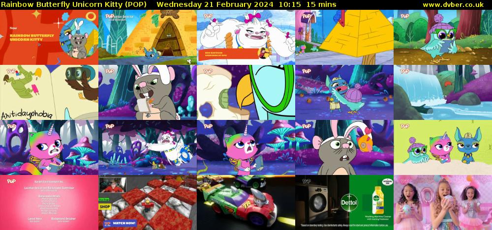 Rainbow Butterfly Unicorn Kitty (POP) Wednesday 21 February 2024 10:15 - 10:30