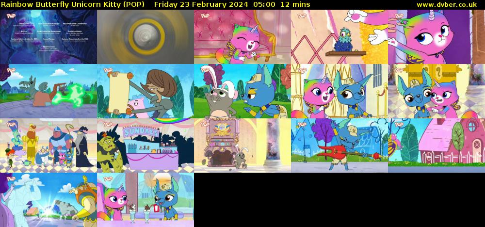 Rainbow Butterfly Unicorn Kitty (POP) Friday 23 February 2024 05:00 - 05:12