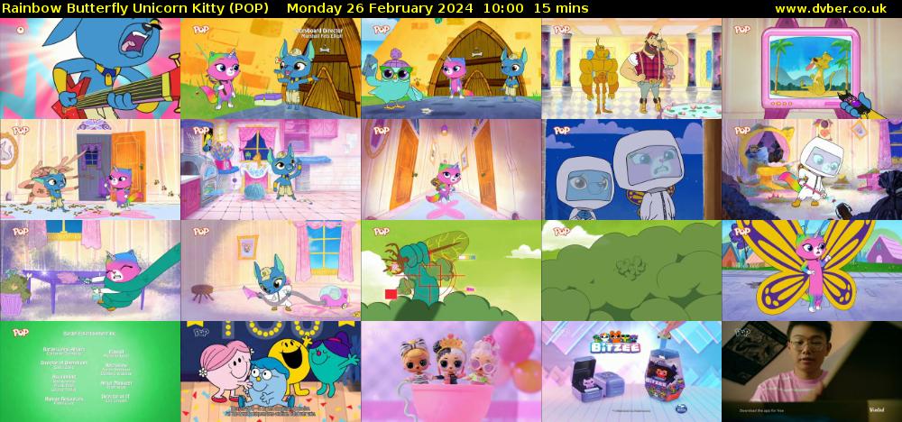 Rainbow Butterfly Unicorn Kitty (POP) Monday 26 February 2024 10:00 - 10:15