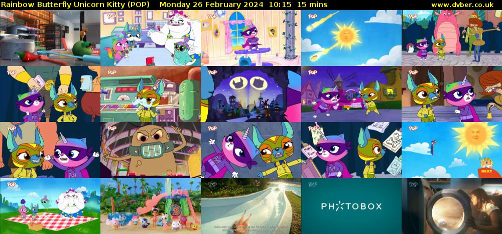 Rainbow Butterfly Unicorn Kitty (POP) Monday 26 February 2024 10:15 - 10:30