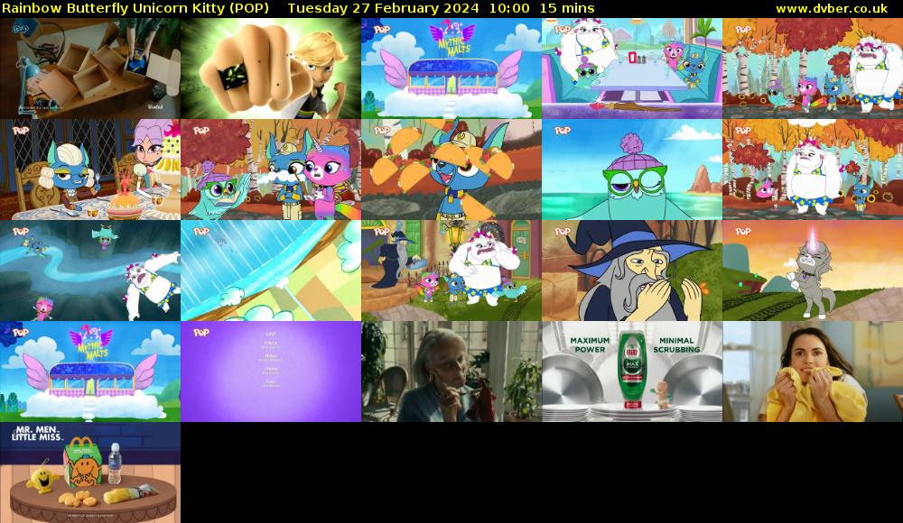 Rainbow Butterfly Unicorn Kitty (POP) Tuesday 27 February 2024 10:00 - 10:15