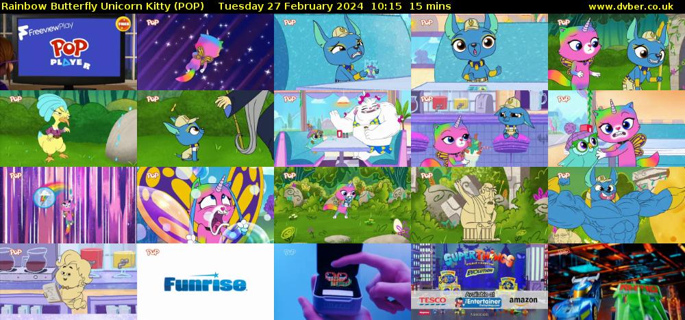 Rainbow Butterfly Unicorn Kitty (POP) Tuesday 27 February 2024 10:15 - 10:30