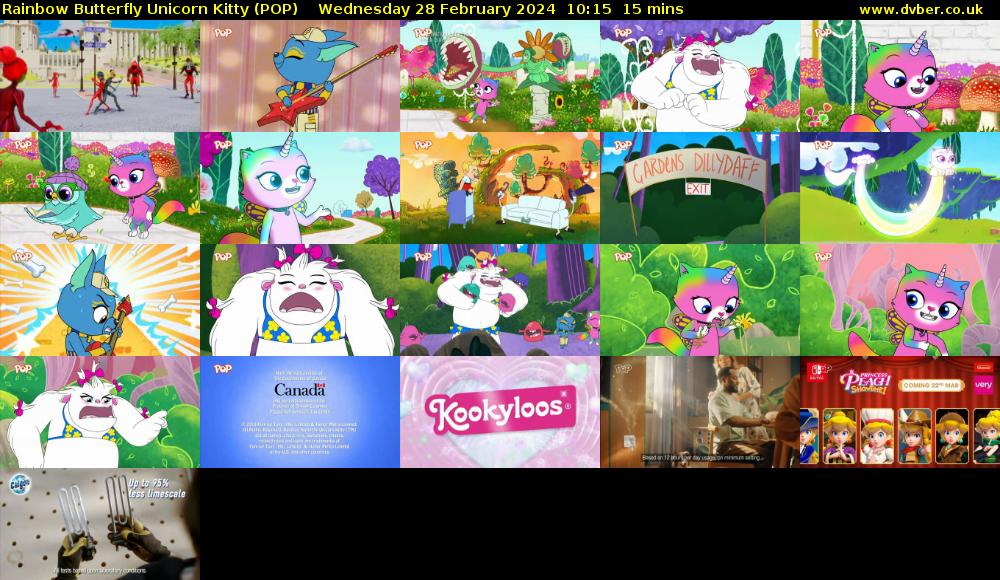 Rainbow Butterfly Unicorn Kitty (POP) Wednesday 28 February 2024 10:15 - 10:30