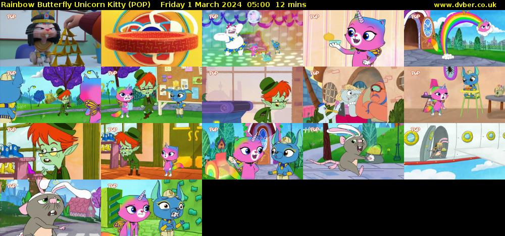 Rainbow Butterfly Unicorn Kitty (POP) Friday 1 March 2024 05:00 - 05:12