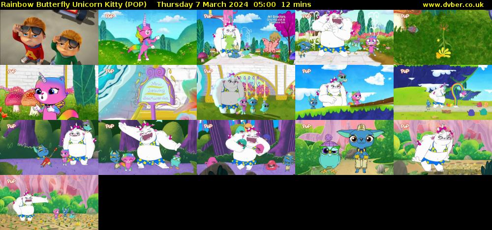 Rainbow Butterfly Unicorn Kitty (POP) Thursday 7 March 2024 05:00 - 05:12