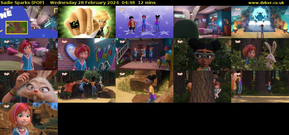 Sadie Sparks (POP) Wednesday 28 February 2024 04:48 - 05:00