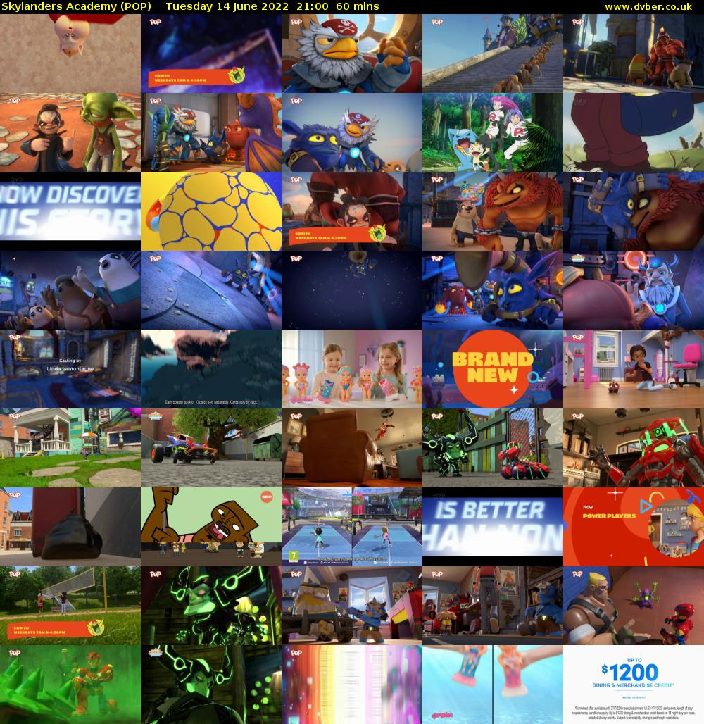 Skylanders Academy (POP) Tuesday 14 June 2022 21:00 - 22:00