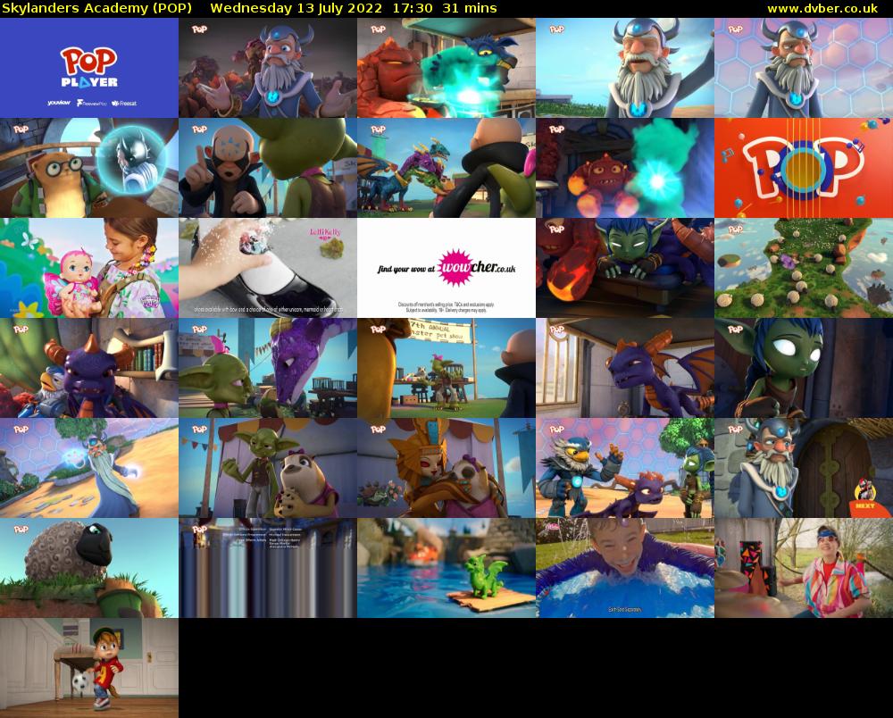 Skylanders Academy (POP) Wednesday 13 July 2022 17:30 - 18:01