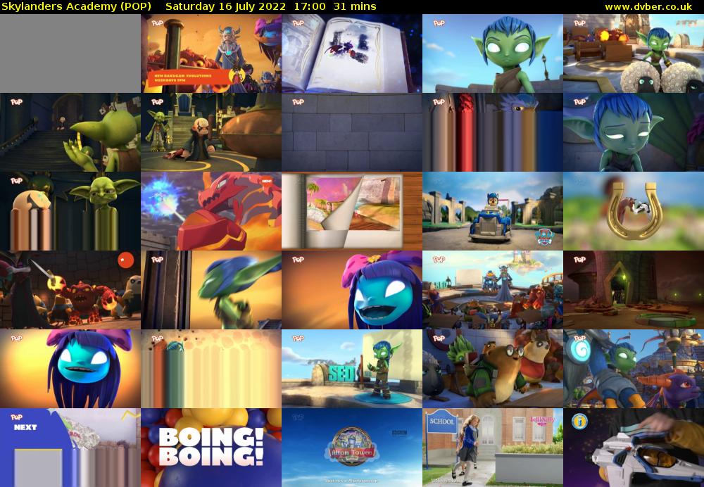Skylanders Academy (POP) Saturday 16 July 2022 17:00 - 17:31
