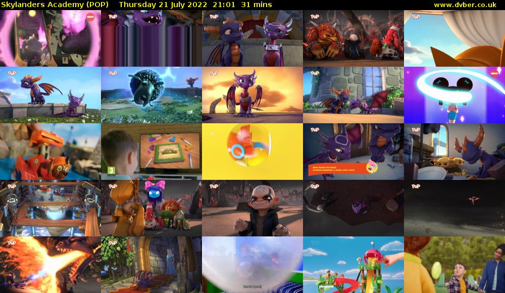 Skylanders Academy (POP) Thursday 21 July 2022 21:01 - 21:32