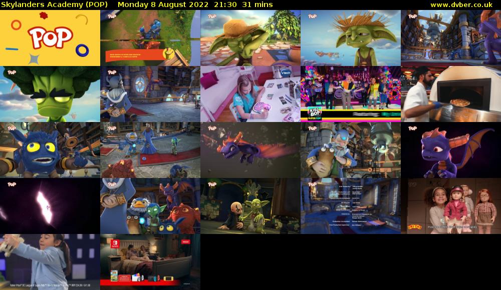 Skylanders Academy (POP) Monday 8 August 2022 21:30 - 22:01