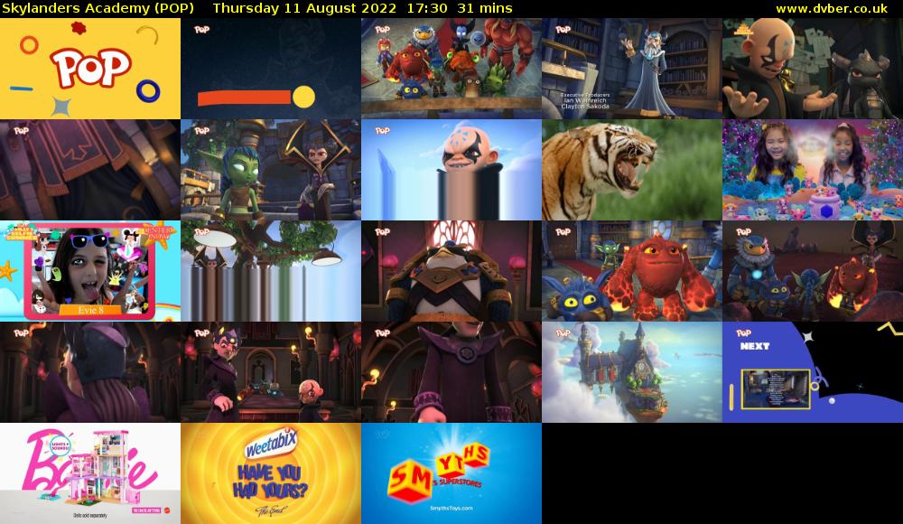 Skylanders Academy (POP) Thursday 11 August 2022 17:30 - 18:01