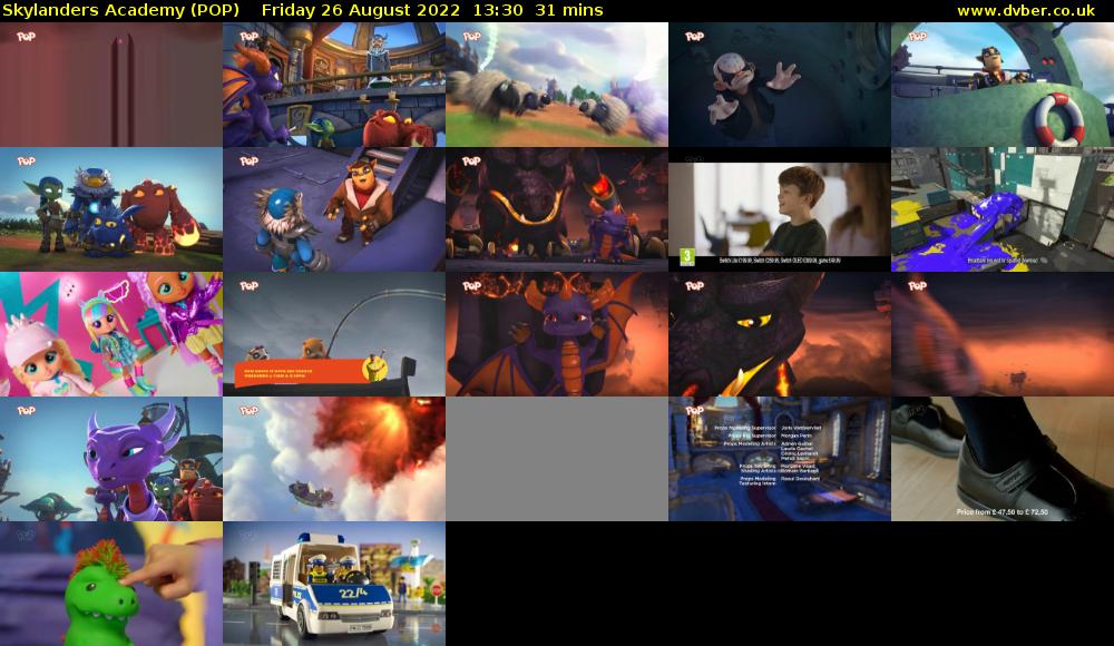 Skylanders Academy (POP) Friday 26 August 2022 13:30 - 14:01