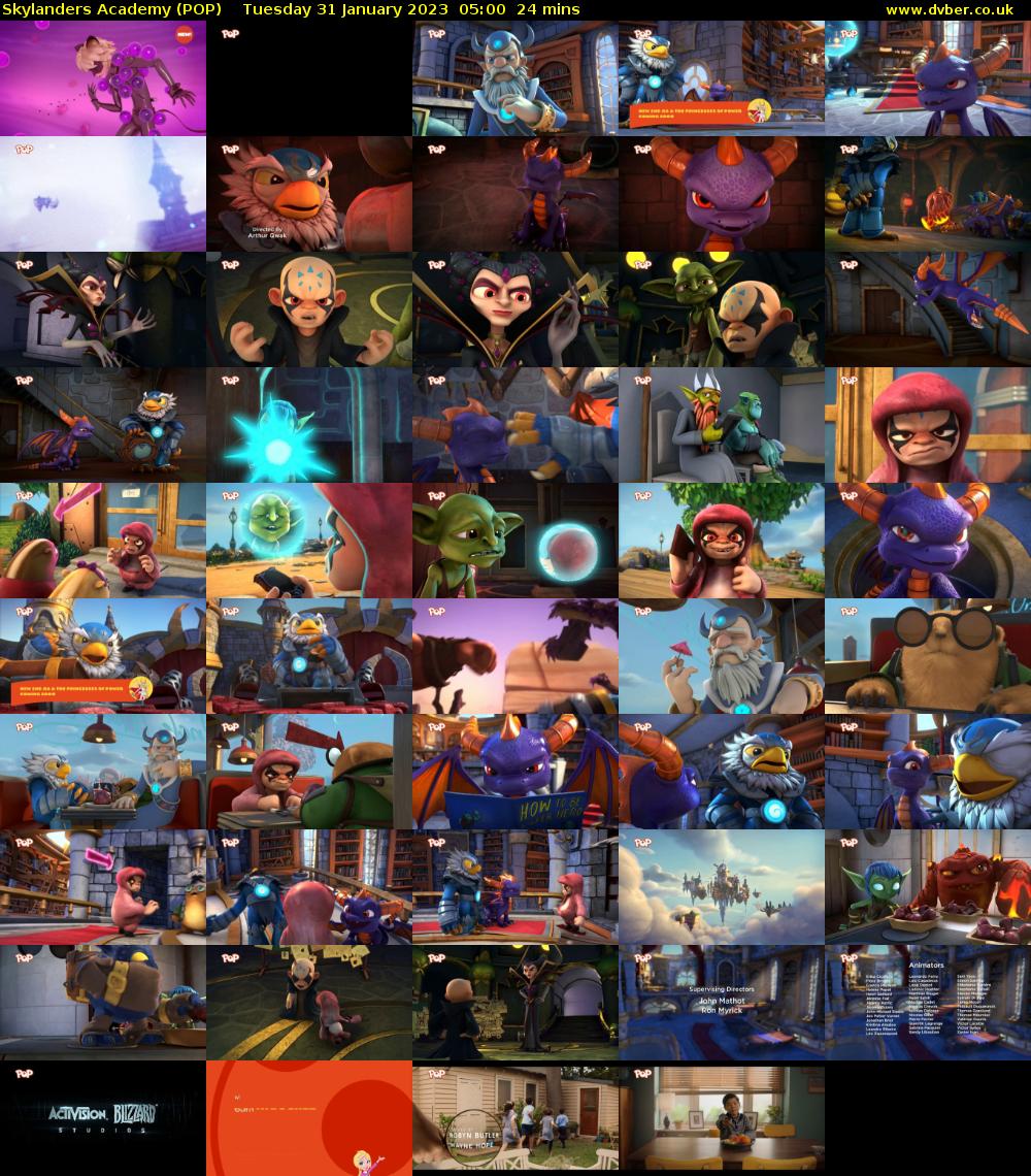 Skylanders Academy (POP) Tuesday 31 January 2023 05:00 - 05:24