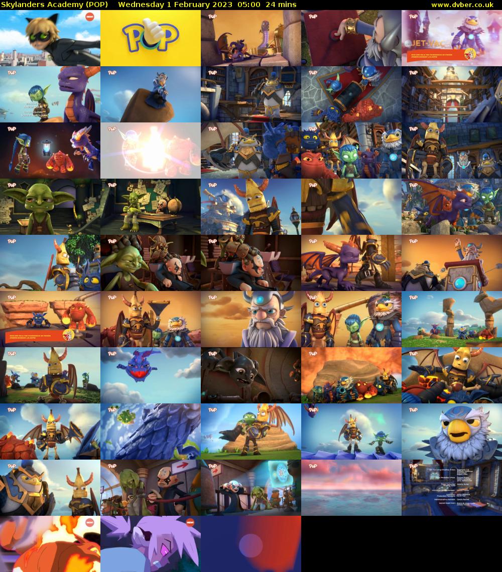 Skylanders Academy (POP) Wednesday 1 February 2023 05:00 - 05:24