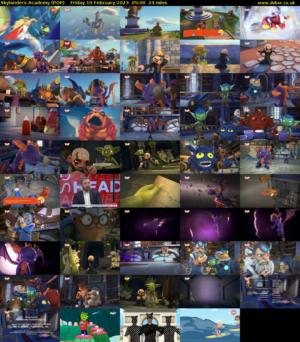 Skylanders Academy (POP) Friday 10 February 2023 05:00 - 05:24