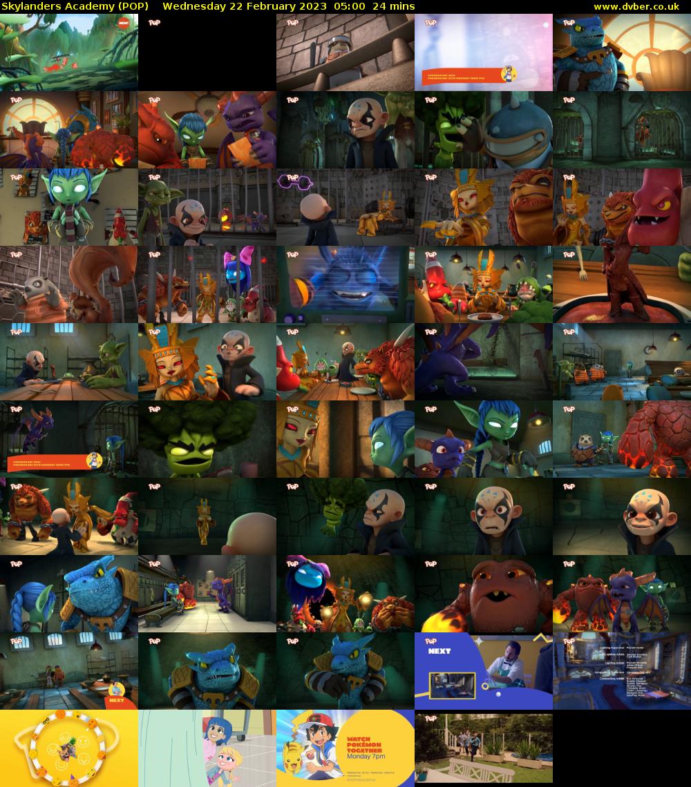 Skylanders Academy (POP) Wednesday 22 February 2023 05:00 - 05:24