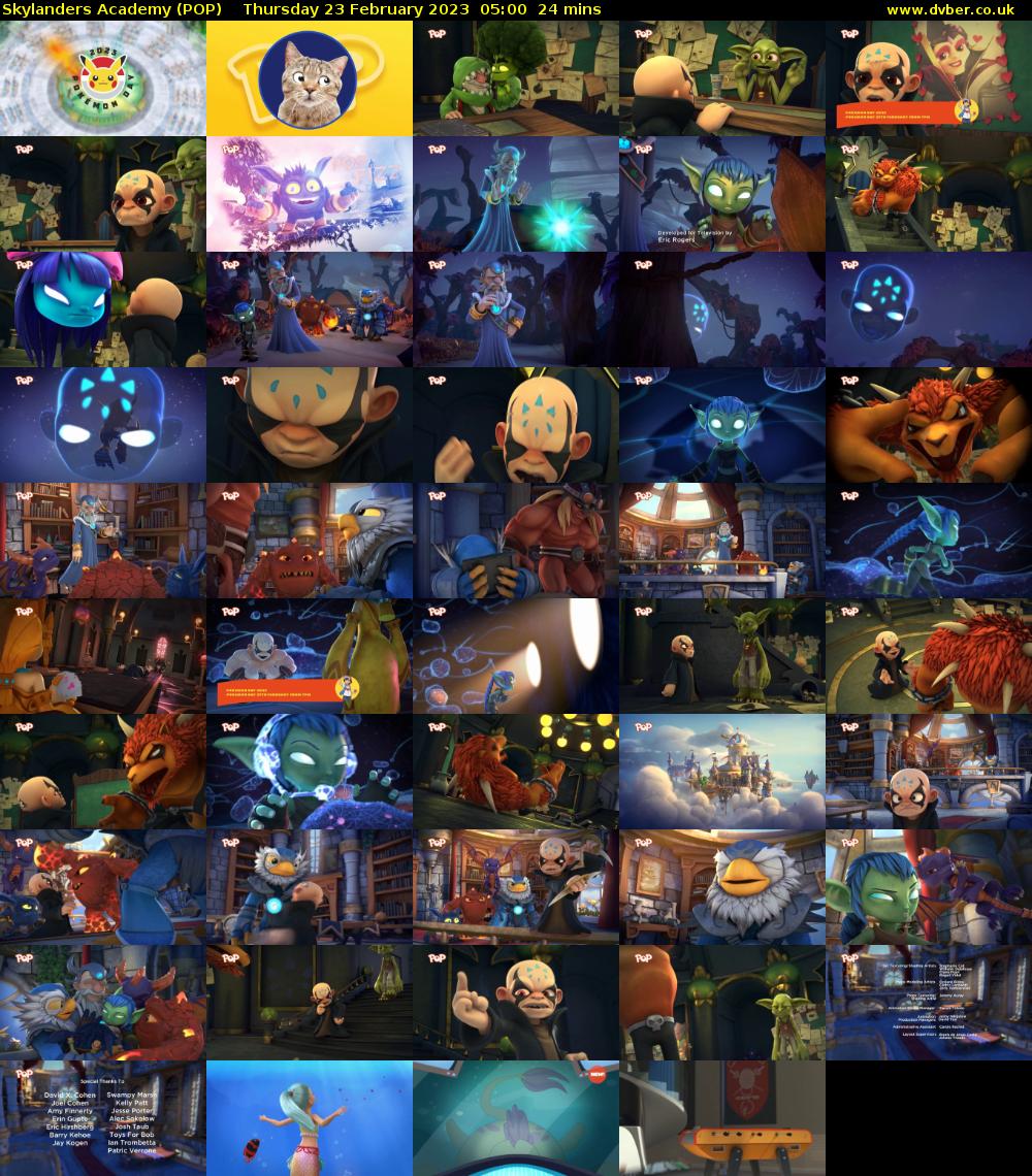 Skylanders Academy (POP) Thursday 23 February 2023 05:00 - 05:24