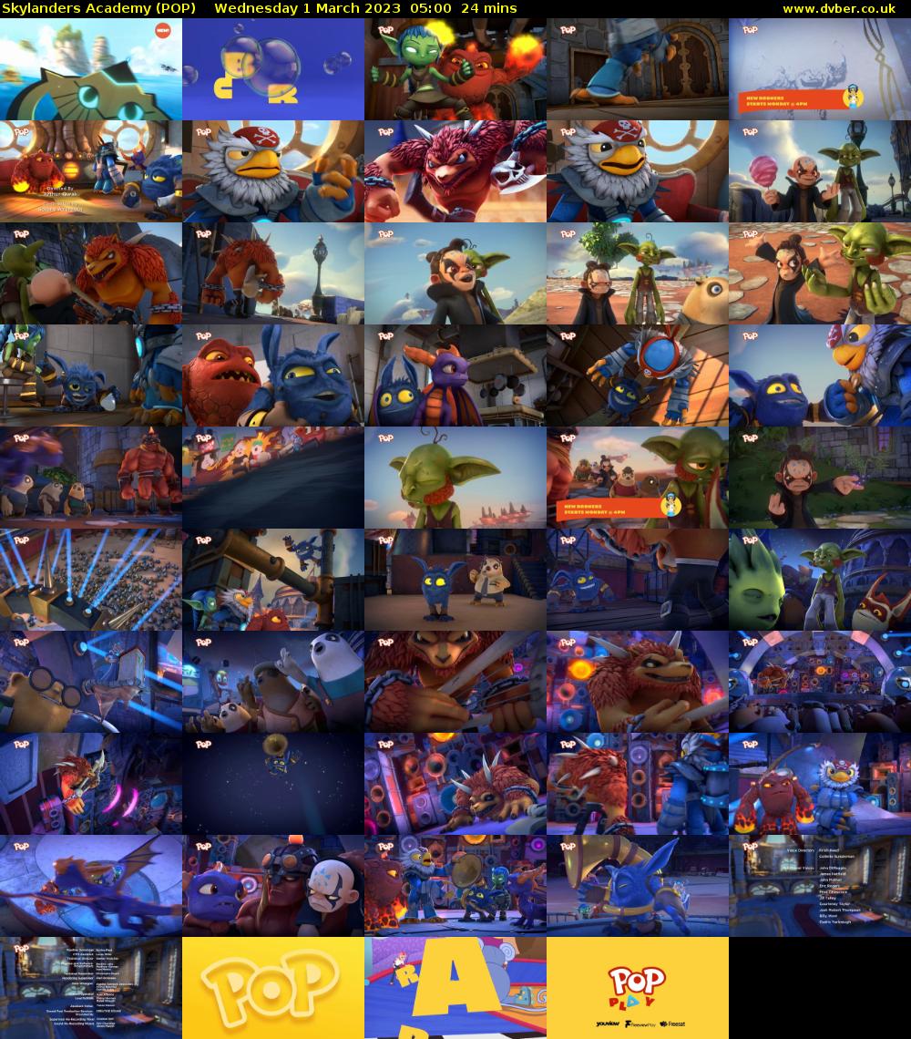 Skylanders Academy (POP) Wednesday 1 March 2023 05:00 - 05:24
