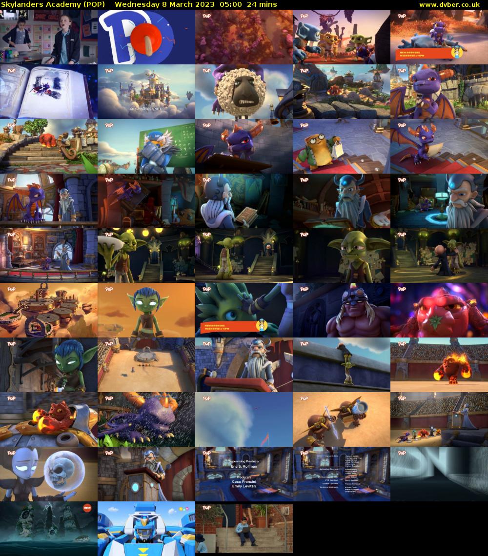 Skylanders Academy (POP) Wednesday 8 March 2023 05:00 - 05:24