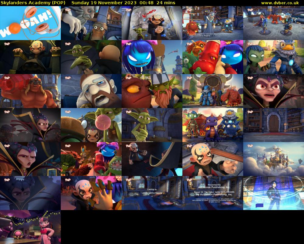 Skylanders Academy (POP) Sunday 19 November 2023 00:48 - 01:12
