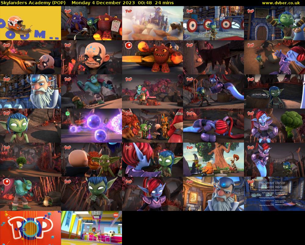 Skylanders Academy (POP) Monday 4 December 2023 00:48 - 01:12