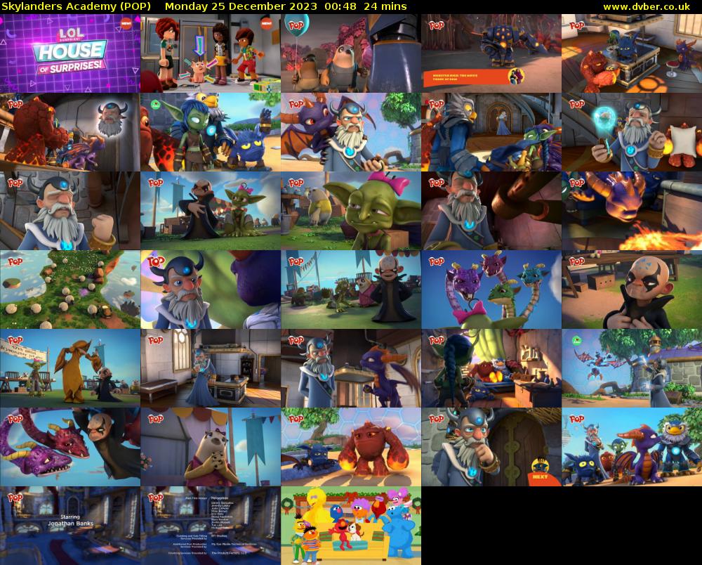 Skylanders Academy (POP) Monday 25 December 2023 00:48 - 01:12