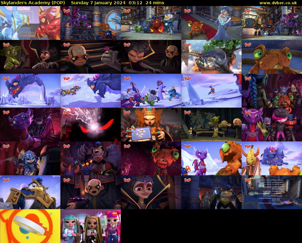 Skylanders Academy (POP) Sunday 7 January 2024 03:12 - 03:36