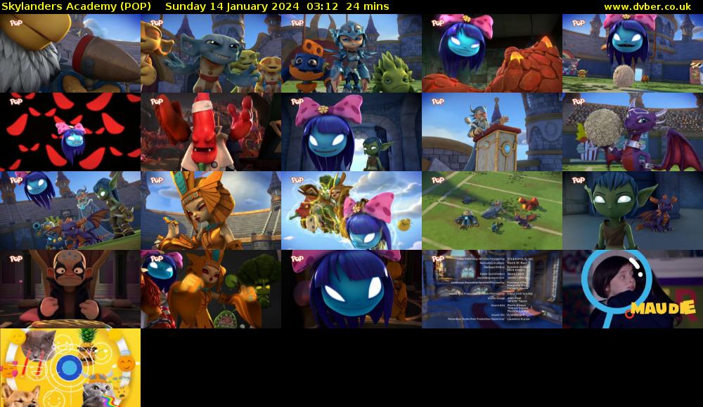 Skylanders Academy (POP) Sunday 14 January 2024 03:12 - 03:36
