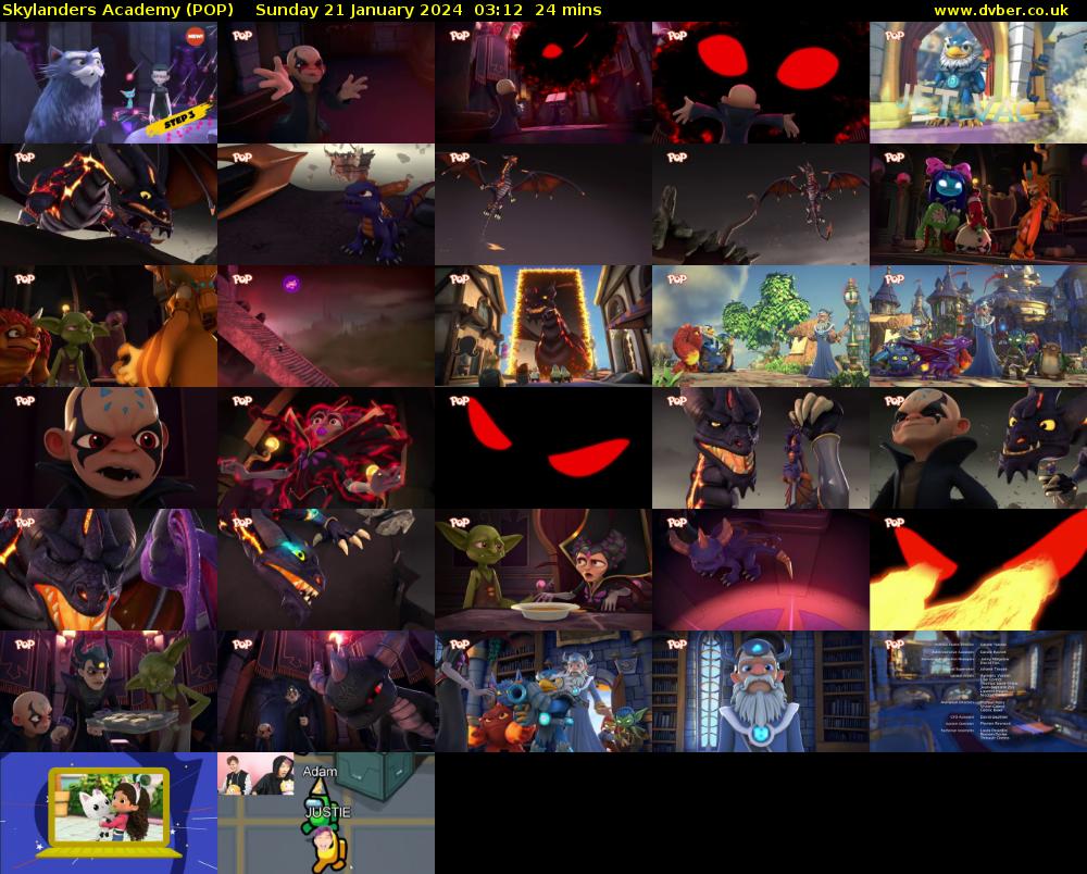 Skylanders Academy (POP) Sunday 21 January 2024 03:12 - 03:36