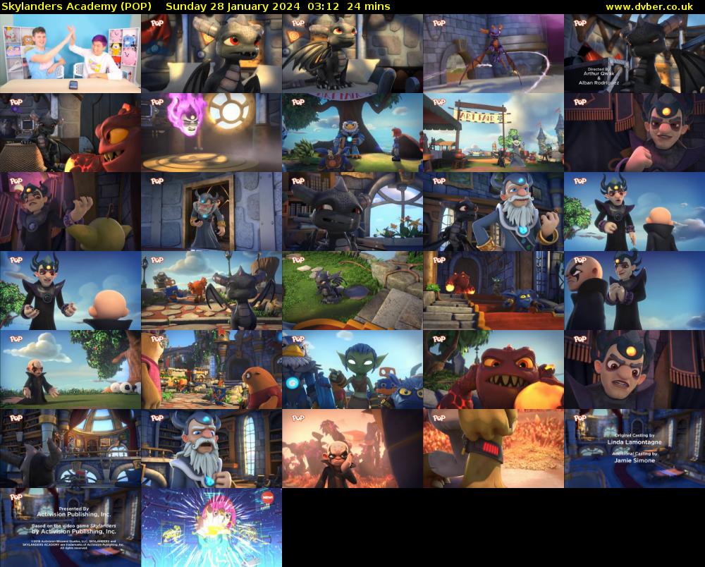 Skylanders Academy (POP) Sunday 28 January 2024 03:12 - 03:36