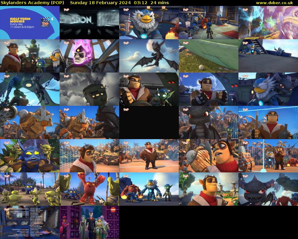 Skylanders Academy (POP) Sunday 18 February 2024 03:12 - 03:36