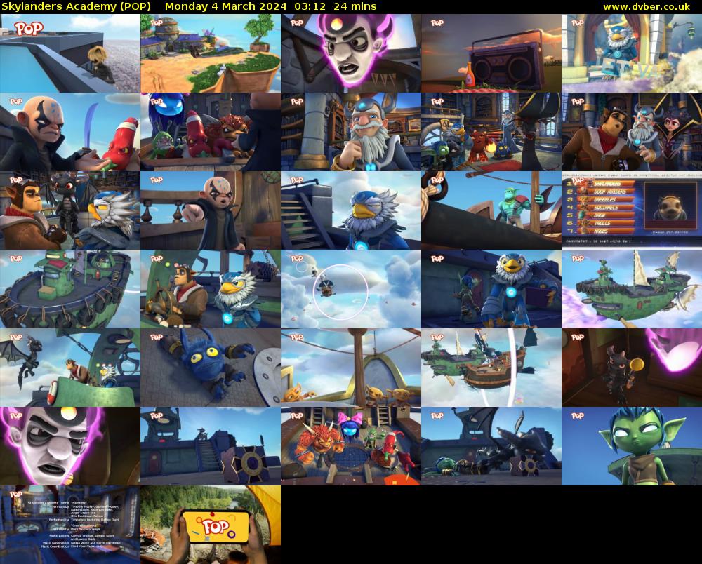 Skylanders Academy (POP) Monday 4 March 2024 03:12 - 03:36