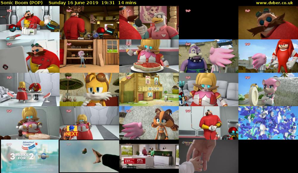 Sonic Boom (POP) Sunday 16 June 2019 19:31 - 19:45