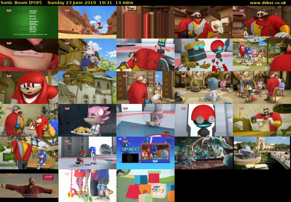 Sonic Boom (POP) Sunday 23 June 2019 19:31 - 19:45