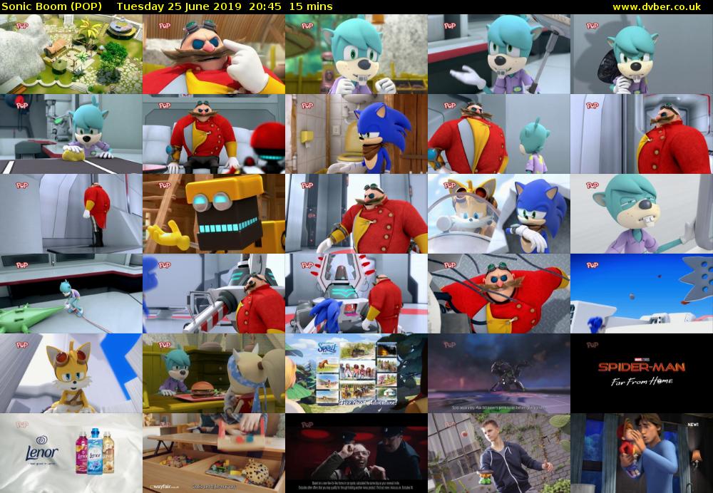 Sonic Boom (POP) Tuesday 25 June 2019 20:45 - 21:00