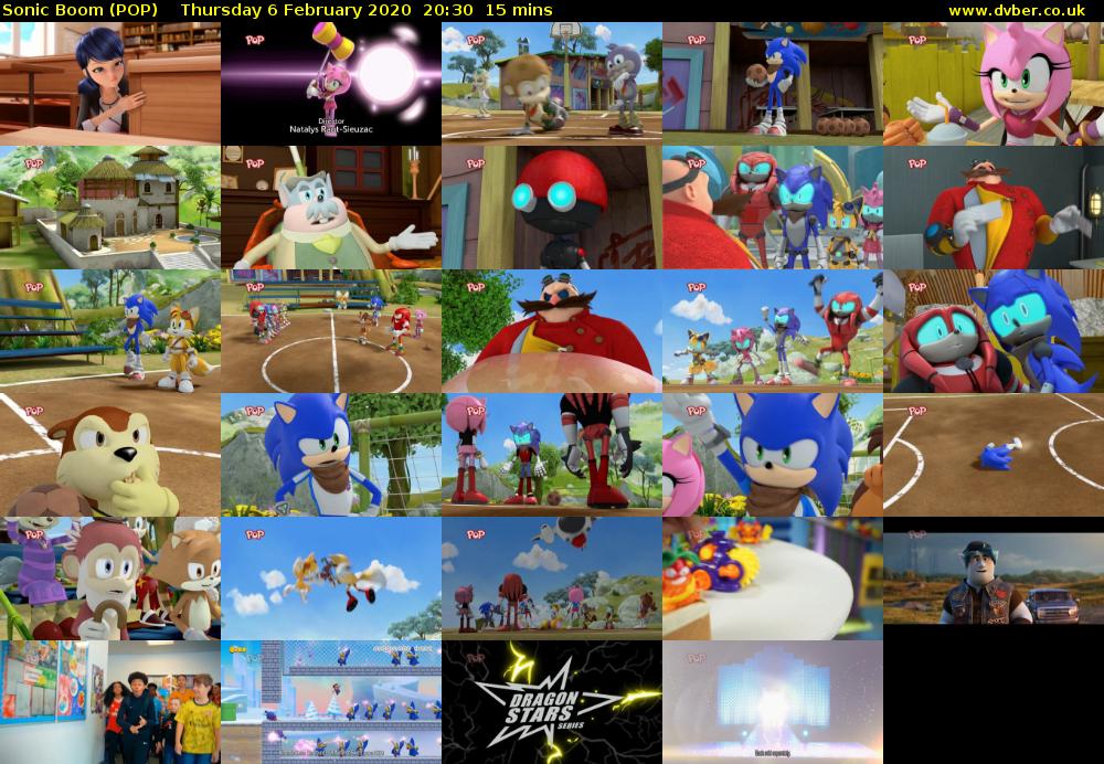 Sonic Boom (POP) Thursday 6 February 2020 20:30 - 20:45