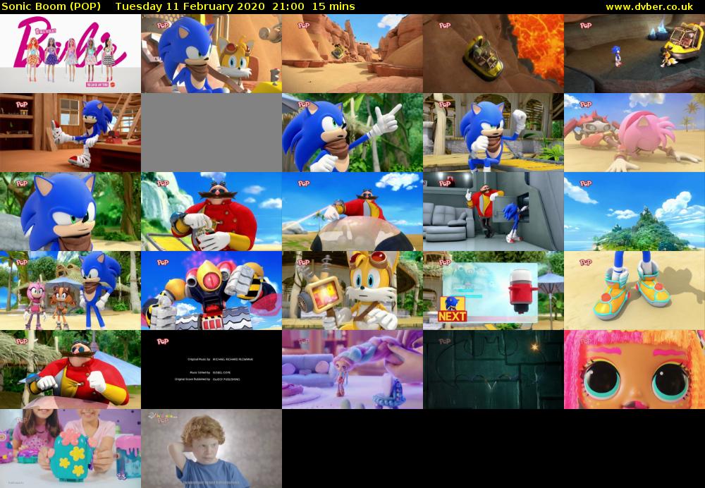 Sonic Boom (POP) Tuesday 11 February 2020 21:00 - 21:15