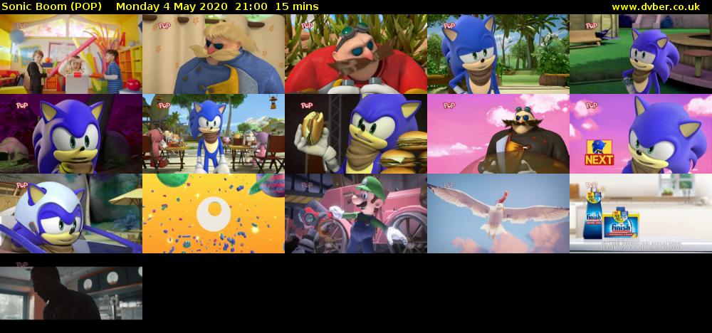 Sonic Boom (POP) Monday 4 May 2020 21:00 - 21:15