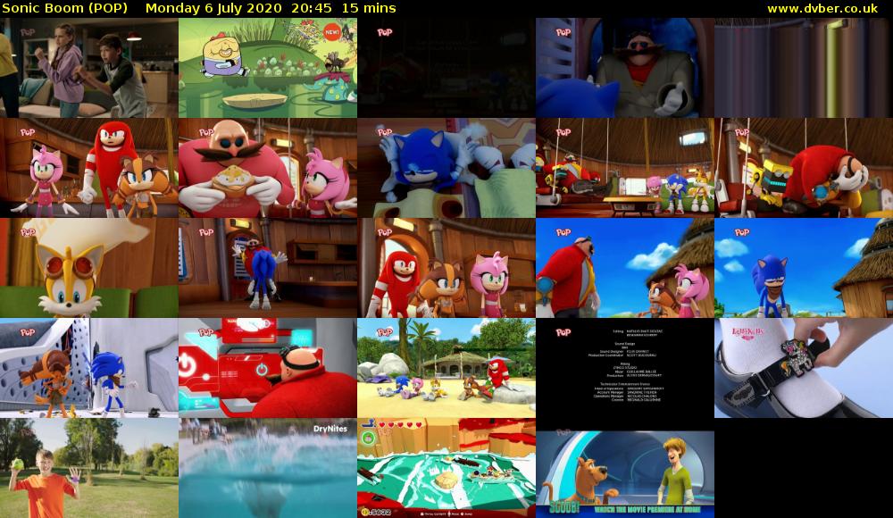 Sonic Boom (POP) Monday 6 July 2020 20:45 - 21:00