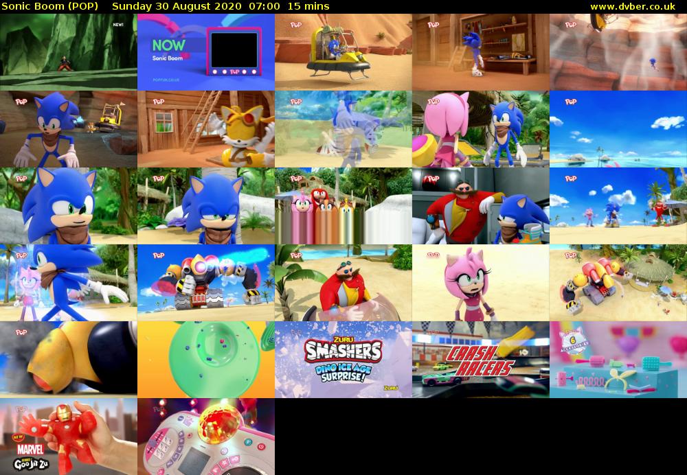 Sonic Boom (POP) Sunday 30 August 2020 07:00 - 07:15