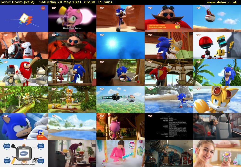 Sonic Boom (POP) Saturday 29 May 2021 06:00 - 06:15