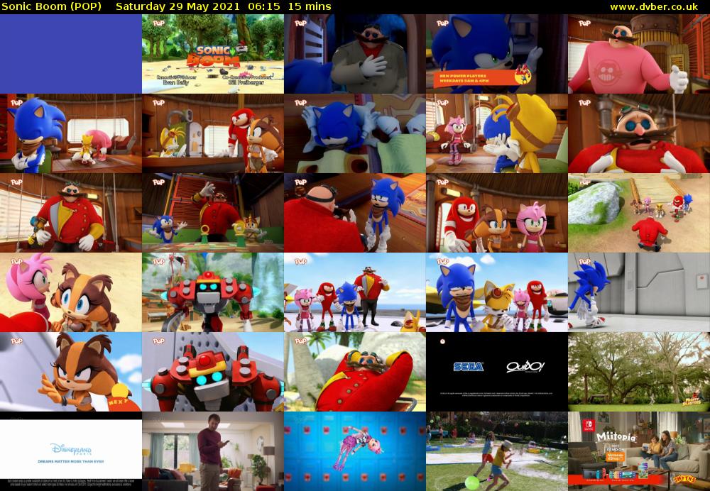 Sonic Boom (POP) Saturday 29 May 2021 06:15 - 06:30